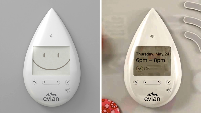 Illustration for article titled Evian's New Home Delivery Lets the Naive Order Water With a Wireless Fridge Magnet